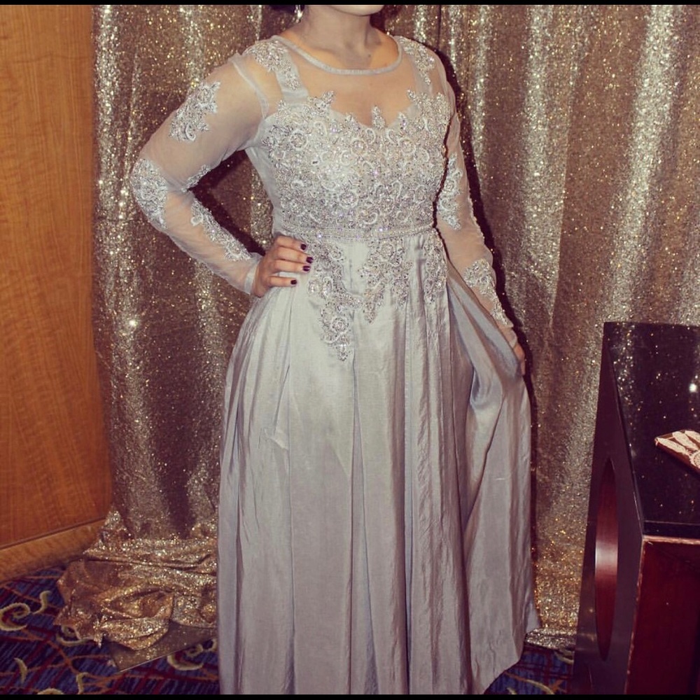 Gray desi maxi dress